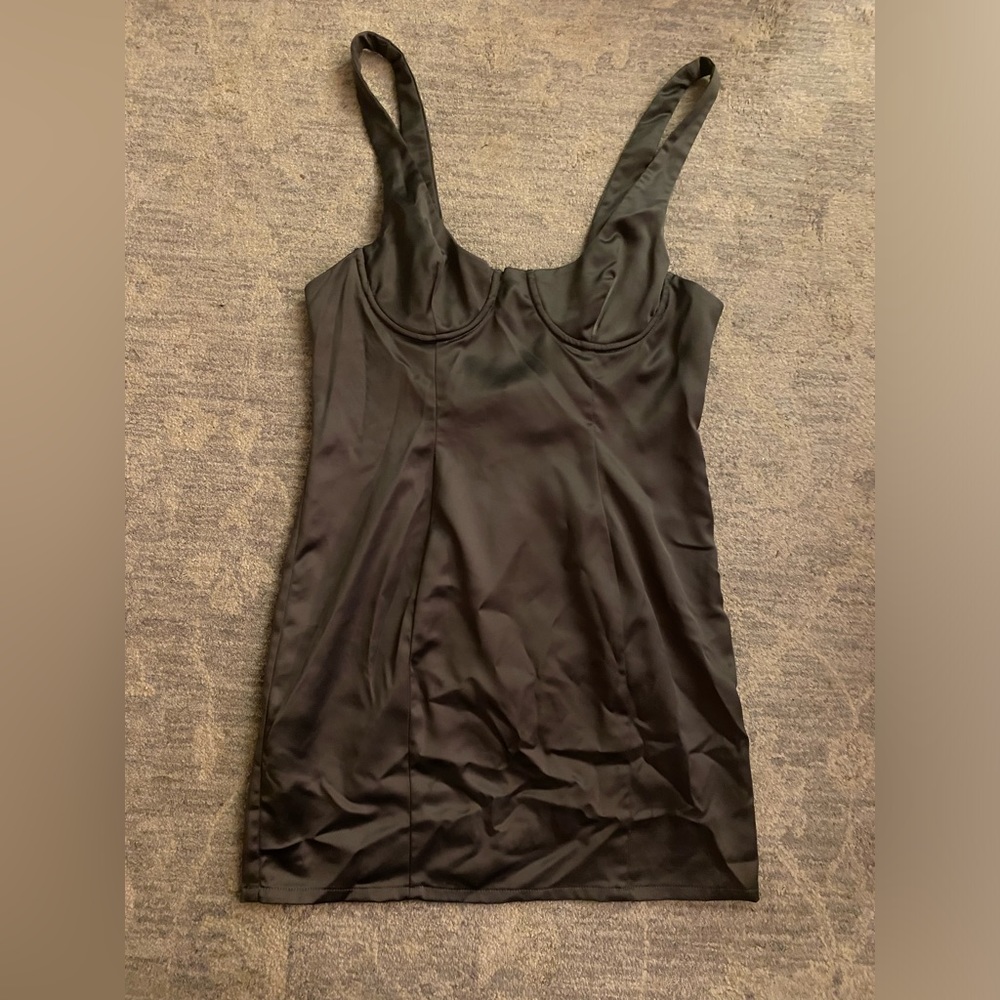 House of CB Mistress Rocks Satin Dress